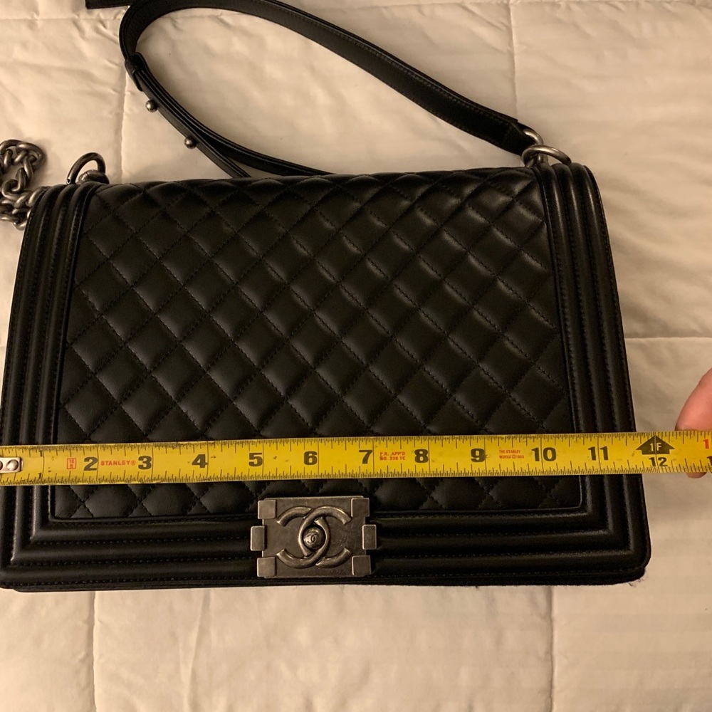 Chanel Large Boy Black Bag - Picture 13 of 15